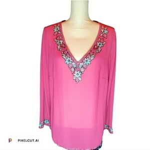 012 LANE BRYANT PLUS 14/16 TUNIC BLOUSE